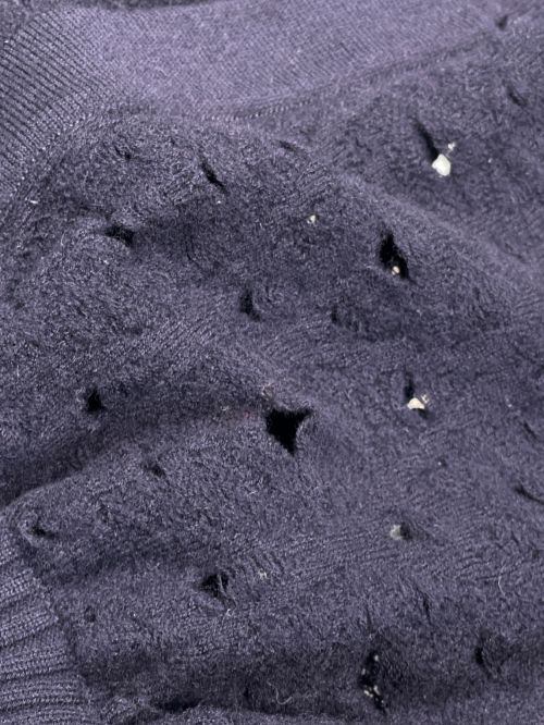CHANEL（シャネル）CHANEL (シャネル) ニットワンピース ネイビー サイズ:38の古着・服飾アイテム