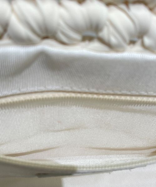 CHANEL（シャネル）CHANEL (シャネル) クロシェチェーンショルダーバッグ ホワイト×ブラック サイズ:-の古着・服飾アイテム