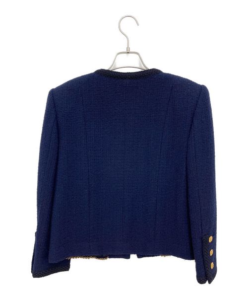CHANEL（シャネル）CHANEL (シャネル) ツィード シャネルセットアップ ネイビー サイズ:-の古着・服飾アイテム