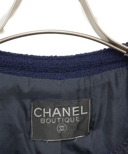CHANEL（シャネル）CHANEL (シャネル) ツィード シャネルセットアップ ネイビー サイズ:-の古着・服飾アイテム