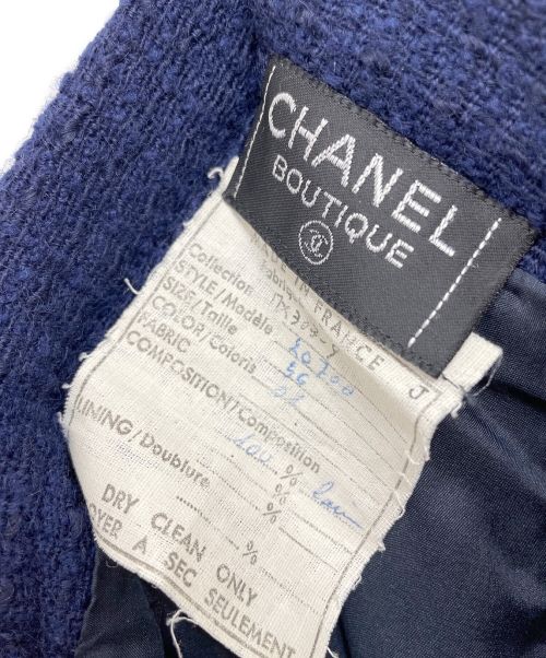 CHANEL（シャネル）CHANEL (シャネル) ツィード シャネルセットアップ ネイビー サイズ:-の古着・服飾アイテム