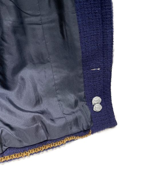 CHANEL（シャネル）CHANEL (シャネル) ツィード シャネルセットアップ ネイビー サイズ:-の古着・服飾アイテム