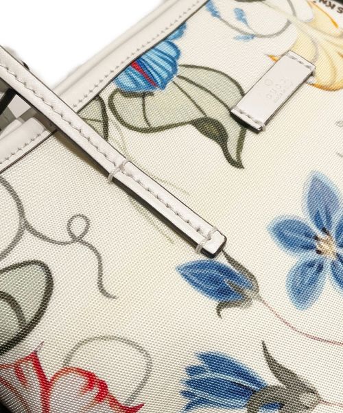 GUCCI（グッチ）GUCCI (グッチ) 2WAYトートバッグ ホワイト サイズ:-の古着・服飾アイテム