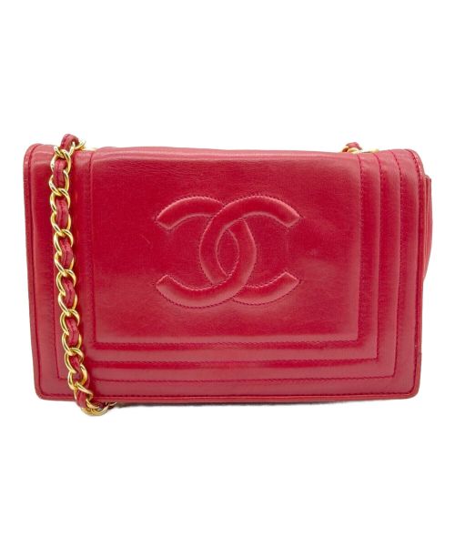 CHANEL（シャネル）CHANEL (シャネル) ココマークショルダーバッグ レッド サイズ:-の古着・服飾アイテム
