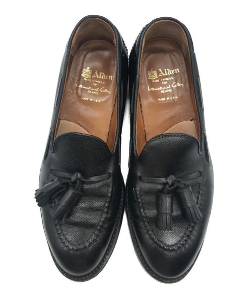 Alden（オールデン）Alden (オールデン) アルパインレザータッセルローファー ブラック サイズ:7 1/2Dの古着・服飾アイテム