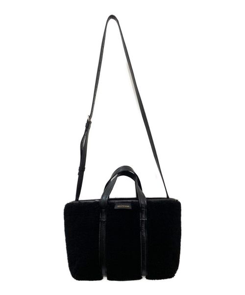 BALENCIAGA（バレンシアガ）BALENCIAGA (バレンシアガ) BARBES EAST WEST SHOPPER BAG ブラック サイズ:Sの古着・服飾アイテム