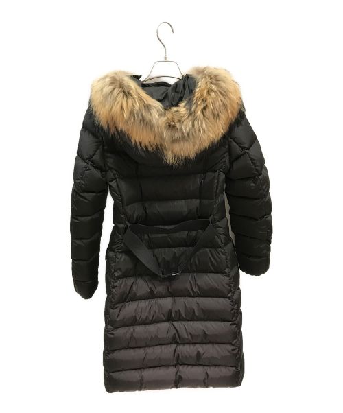 MONCLER（モンクレール）MONCLER (モンクレール) ファー付ダウンコート ブラックの古着・服飾アイテム