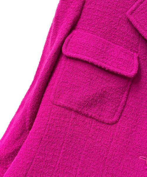 CHANEL（シャネル）CHANEL (シャネル) ツイードジャケット ピンク サイズ:40の古着・服飾アイテム