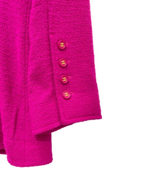 CHANEL（シャネル）CHANEL (シャネル) ツイードジャケット ピンク サイズ:40の古着・服飾アイテム