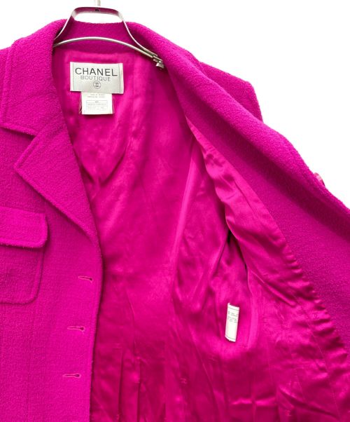 CHANEL（シャネル）CHANEL (シャネル) ツイードジャケット ピンク サイズ:40の古着・服飾アイテム