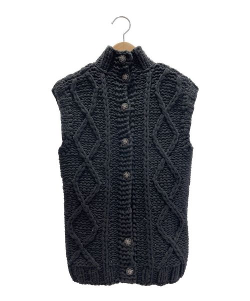 CHANEL（シャネル）CHANEL (シャネル) バックリボンノースリーブニット ブラック サイズ:36の古着・服飾アイテム