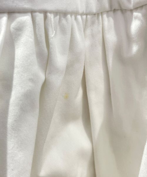 PRADA（プラダ）PRADA (プラダ) ロゴプレートノースリーブワンピース ホワイト サイズ:Freeの古着・服飾アイテム