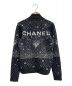 CHANEL (シャネル) ロゴニットハーフジッププルオーバー ブラック サイズ:34：110000円