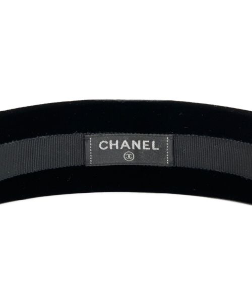 CHANEL（シャネル）CHANEL (シャネル) ココマークカチューシャ ブラック サイズ:-の古着・服飾アイテム