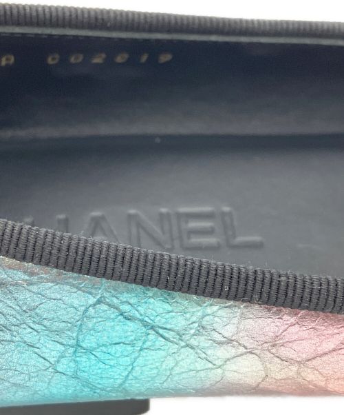 CHANEL（シャネル）CHANEL (シャネル) バレエパンプス メタリックグラデーション サイズ:38の古着・服飾アイテム