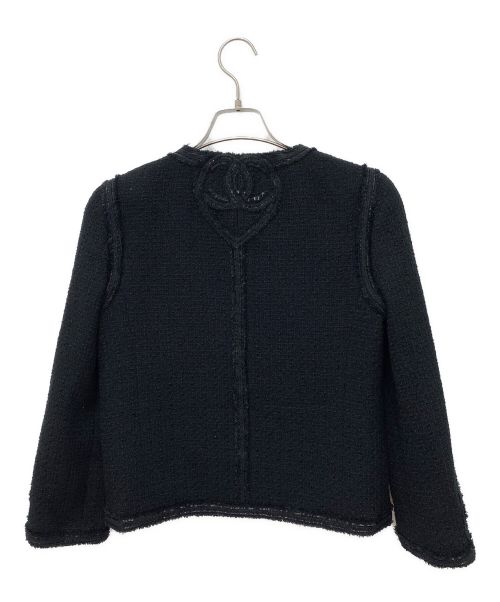 CHANEL（シャネル）CHANEL (シャネル) ツイードセットアップ ブラック サイズ:38の古着・服飾アイテム