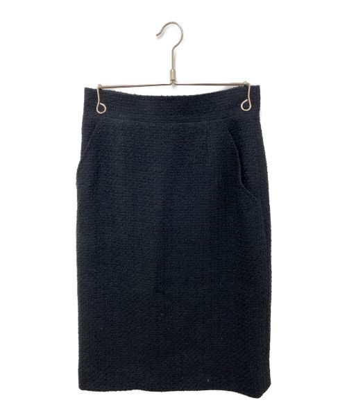 CHANEL（シャネル）CHANEL (シャネル) ツイードセットアップ ブラック サイズ:38の古着・服飾アイテム