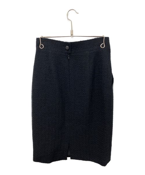 CHANEL（シャネル）CHANEL (シャネル) ツイードセットアップ ブラック サイズ:38の古着・服飾アイテム