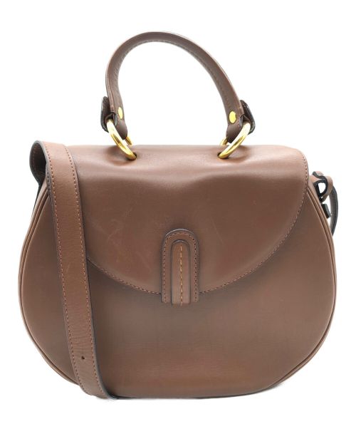 DELVAUX（デルヴォー）DELVAUX (デルヴォー) 2WAYショルダーバッグ ブラウン サイズ:-の古着・服飾アイテム