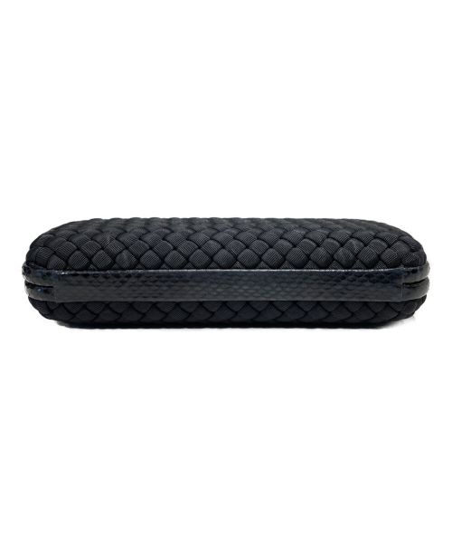 BOTTEGA VENETA（ボッテガベネタ）BOTTEGA VENETA (ボッテガベネタ) イントレチャートクラッチバッグ ブラック サイズ:-の古着・服飾アイテム