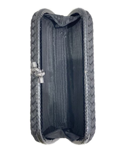 BOTTEGA VENETA（ボッテガベネタ）BOTTEGA VENETA (ボッテガベネタ) イントレチャートクラッチバッグ ブラック サイズ:-の古着・服飾アイテム