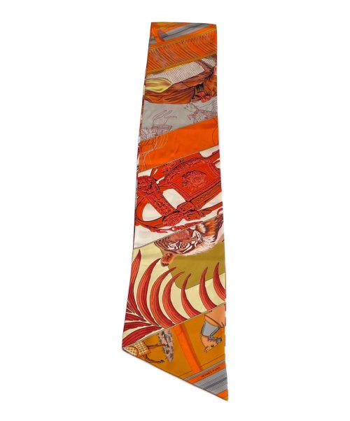 HERMES（エルメス）HERMES (エルメス) シルクマフラー オレンジ サイズ:-の古着・服飾アイテム