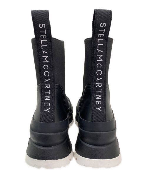 STELLA McCARTNEY（ステラマッカートニー）STELLA McCARTNEY (ステラマッカートニー) Trace バイカラーアンクルブーツ ブラック サイズ:36の古着・服飾アイテム