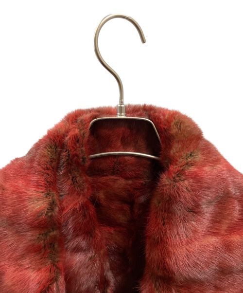 FENDI（フェンディ）FENDI (フェンディ) リバーシブルファーロングコート レッド サイズ:40の古着・服飾アイテム