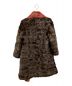 FENDI (フェンディ) リバーシブルファーロングコート レッド サイズ:40：228000円