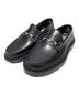 JIMMY CHOO（ジミーチュウ）の古着「Eric Haze スターチェーン付きボックスカーフローファー」｜ブラック