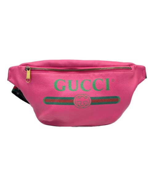GUCCI（グッチ）GUCCI (グッチ) バムバッグ ピンク サイズ:-の古着・服飾アイテム