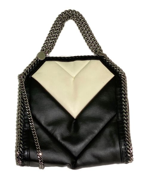 STELLA McCARTNEY（ステラマッカートニー）STELLA McCARTNEY (ステラマッカートニー) ファラベラバイカラーミニトートバッグ ブラック×アイボリー サイズ:ミニの古着・服飾アイテム