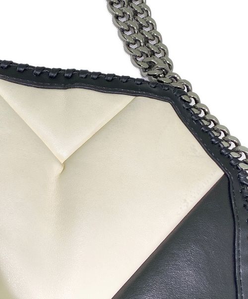 STELLA McCARTNEY（ステラマッカートニー）STELLA McCARTNEY (ステラマッカートニー) ファラベラバイカラーミニトートバッグ ブラック×アイボリー サイズ:ミニの古着・服飾アイテム