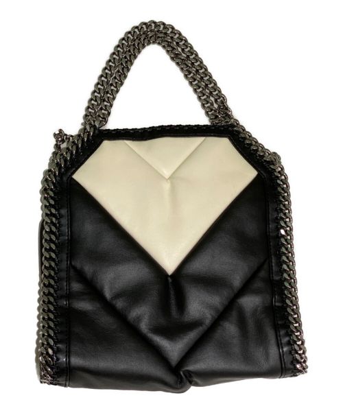 STELLA McCARTNEY（ステラマッカートニー）STELLA McCARTNEY (ステラマッカートニー) ファラベラバイカラーミニトートバッグ ブラック×アイボリー サイズ:ミニの古着・服飾アイテム