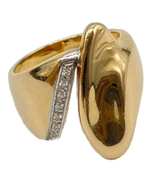 NO BRAND JEWELRY（ノーブランドジュエリー）NO BRAND JEWELRY (ノーブランドジュエリー) K18プラチナダイヤモンドデザインリング サイズ:12号の古着・服飾アイテム