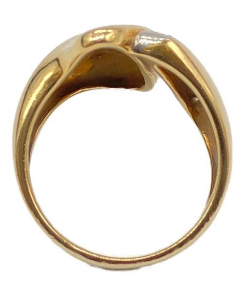 NO BRAND JEWELRY（ノーブランドジュエリー）NO BRAND JEWELRY (ノーブランドジュエリー) K18プラチナダイヤモンドデザインリング サイズ:12号の古着・服飾アイテム