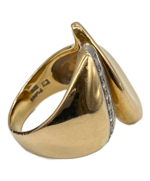 NO BRAND JEWELRY（ノーブランドジュエリー）NO BRAND JEWELRY (ノーブランドジュエリー) K18プラチナダイヤモンドデザインリング サイズ:12号の古着・服飾アイテム