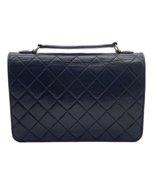 CHANEL（シャネル）CHANEL (シャネル) ダブルココ チェーンショルダーバッグ ブラック サイズ:-の古着・服飾アイテム