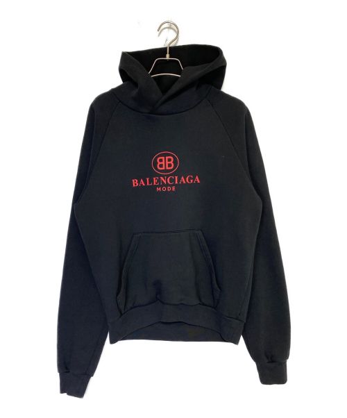 BALENCIAGA（バレンシアガ）BALENCIAGA (バレンシアガ) BBロゴプリントプルオーバーパーカー サイズ:Sの古着・服飾アイテム