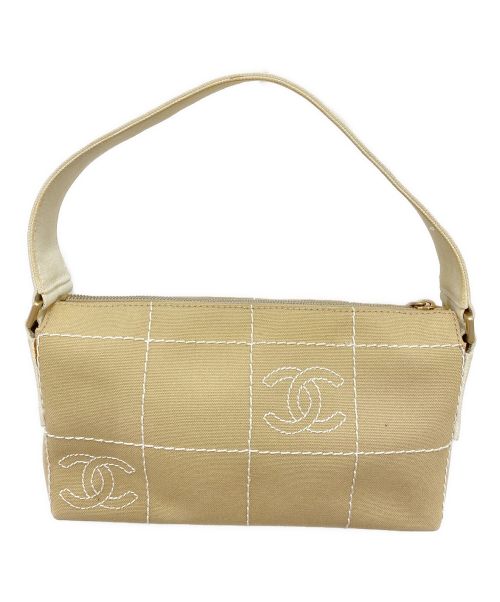 CHANEL（シャネル）CHANEL (シャネル) キャンバスハンドバッグ ベージュ サイズ:-の古着・服飾アイテム