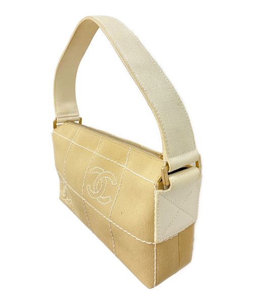 CHANEL（シャネル）CHANEL (シャネル) キャンバスハンドバッグ ベージュ サイズ:-の古着・服飾アイテム