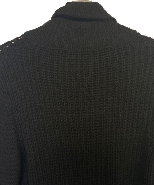 CHROME HEARTS（クロムハーツ）CHROME HEARTS (クロムハーツ) クロスボールボタンショールカラーカシミアニットカーディガン ブラック サイズ:Sの古着・服飾アイテム