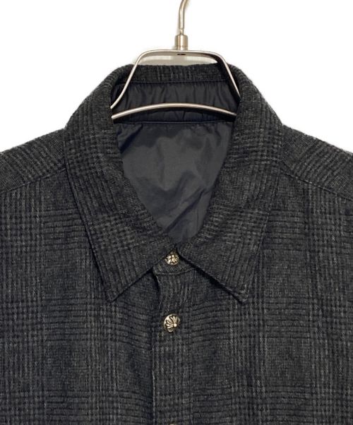 CHROME HEARTS（クロムハーツ）CHROME HEARTS (クロムハーツ) リバーシブルシャツ グレー サイズ:Lの古着・服飾アイテム