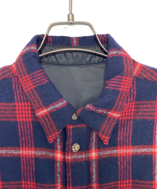 CHROME HEARTS（クロムハーツ）CHROME HEARTS (クロムハーツ) リバーシブルシャツ レッド サイズ:Lの古着・服飾アイテム