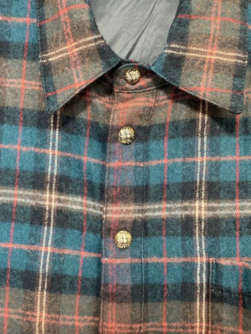CHROME HEARTS（クロムハーツ）CHROME HEARTS (クロムハーツ) リバーシブルシャツ グリーン サイズ:Lの古着・服飾アイテム