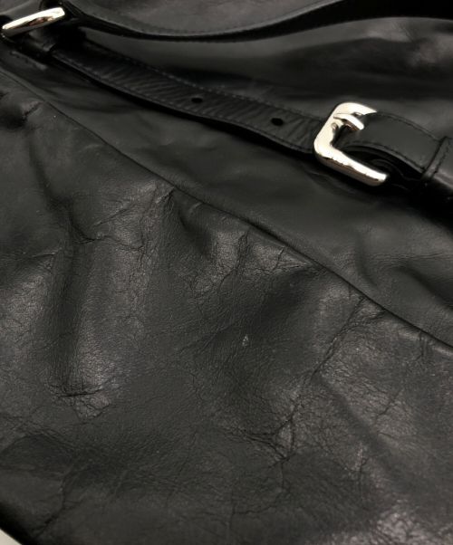 PRADA（プラダ）PRADA (プラダ) レザートートバッグ ブラック サイズ:-の古着・服飾アイテム