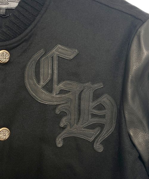 CHROME HEARTS（クロムハーツ）CHROME HEARTS (クロムハーツ) ヴァーシティジャケット ブラック サイズ:Lの古着・服飾アイテム
