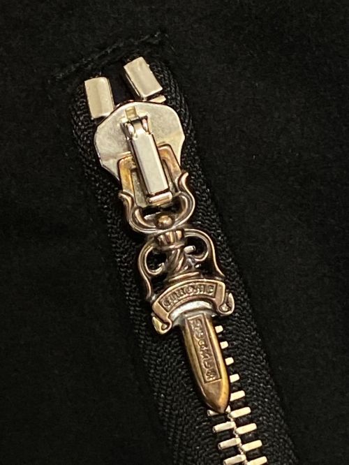 CHROME HEARTS（クロムハーツ）CHROME HEARTS (クロムハーツ) ヴァーシティジャケット ブラック サイズ:Lの古着・服飾アイテム