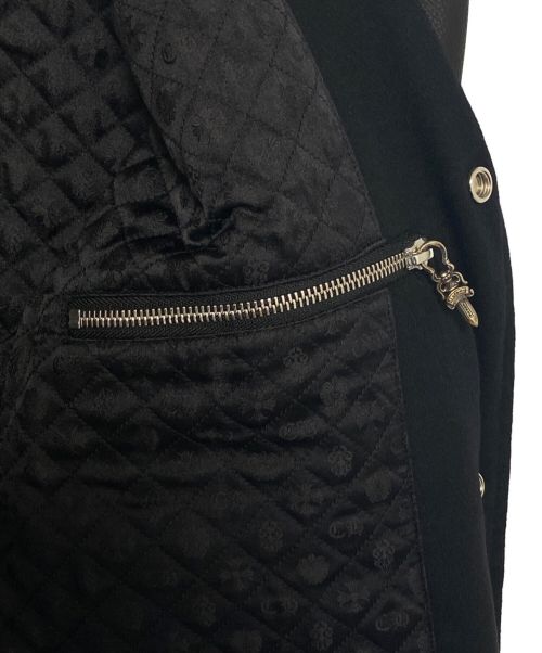 CHROME HEARTS（クロムハーツ）CHROME HEARTS (クロムハーツ) ヴァーシティジャケット ブラック サイズ:Lの古着・服飾アイテム
