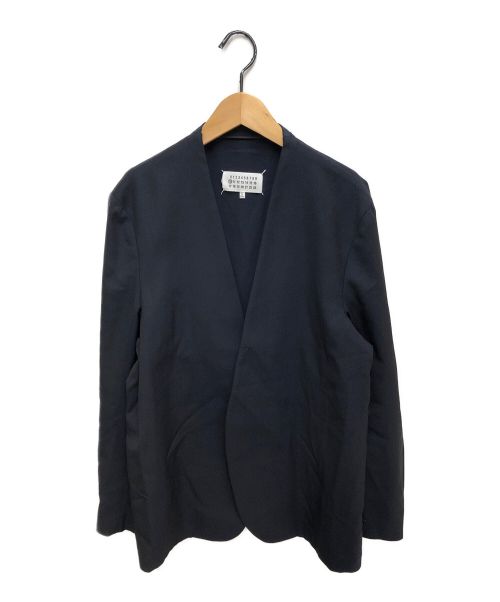 Maison Margiela（メゾンマルジェラ）Maison Margiela (メゾンマルジェラ) ノーカラージャケット ネイビー サイズ:50の古着・服飾アイテム